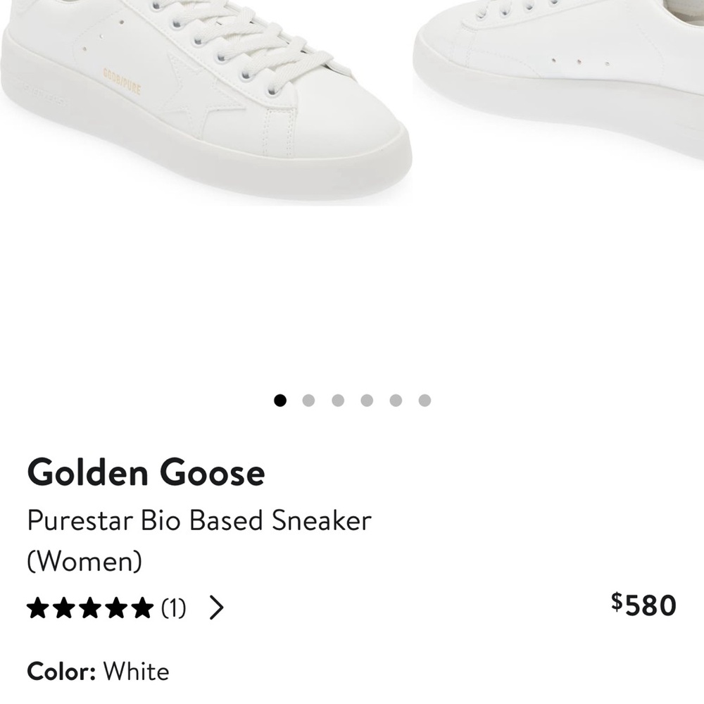 Golden Goose White Purestar Bio Based Women's Sneakers